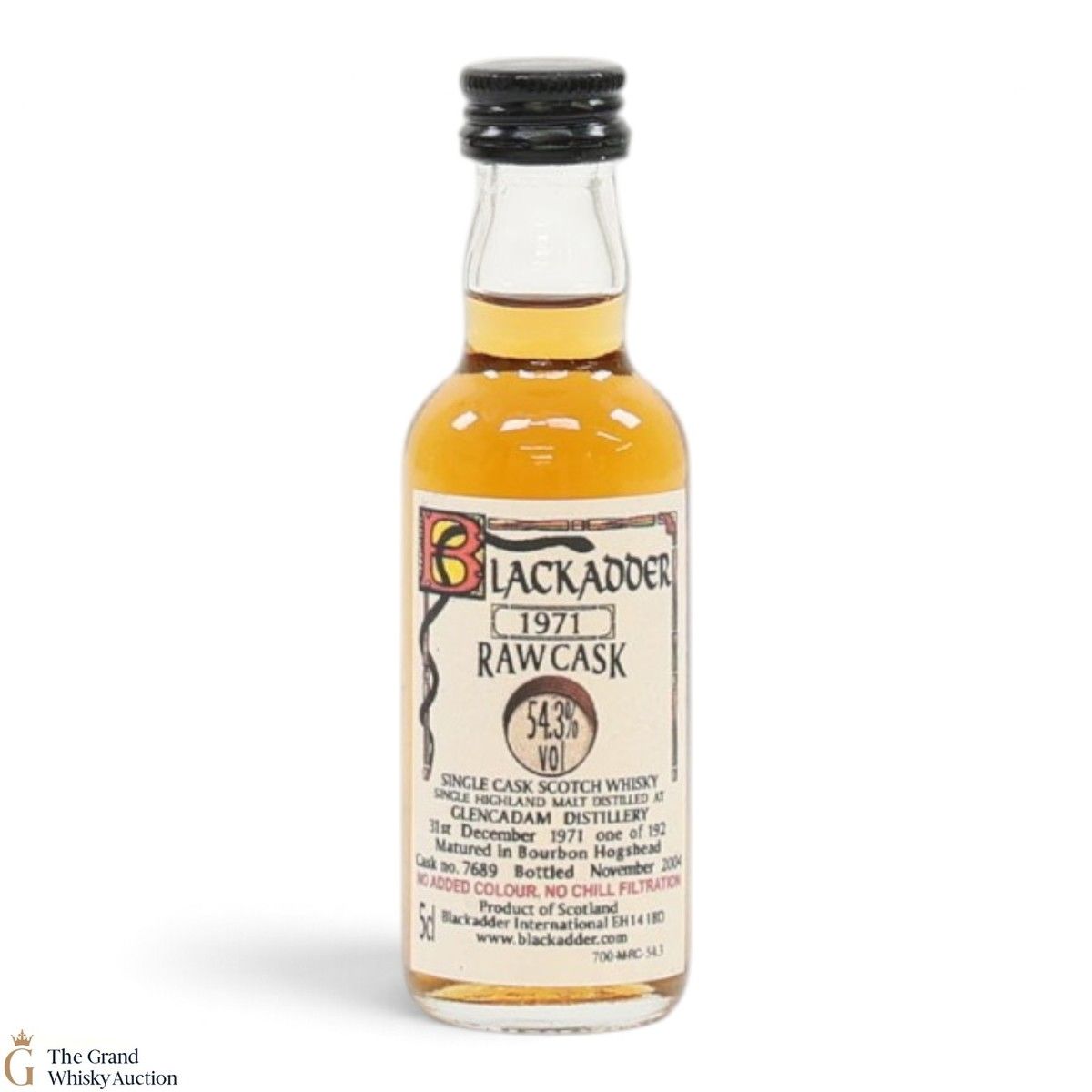 Glencadam - 1971 - Raw Cask - #7689 - Blackadder (5cl)