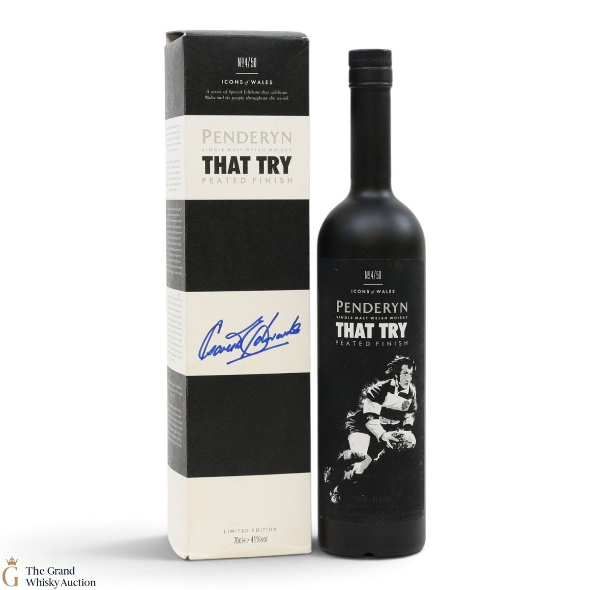 Penderyn - Icons of Wales #4 That Try - Peated Finish (SIGNED)