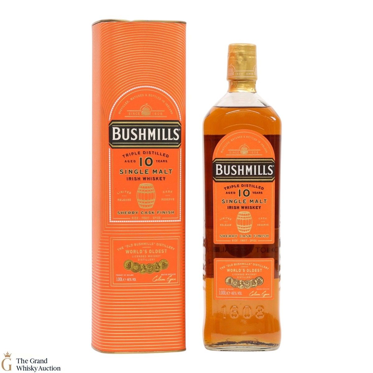 Bushmills - 10 Year Old - Sherry Cask Finish (1L) 