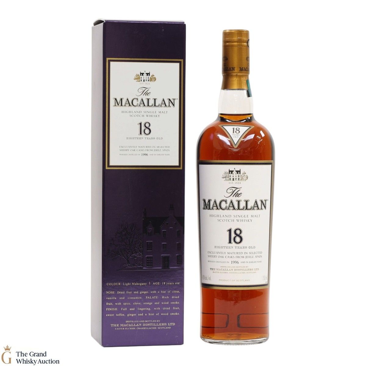 Macallan - 18 Year Old - Sherry Oak (1996) 75cl