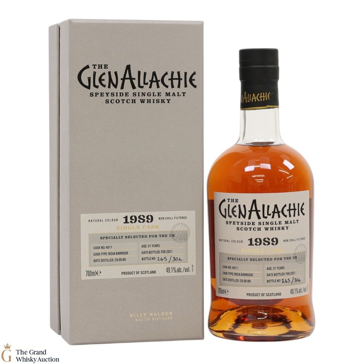 GlenAllachie - 31 Year Old 1989 - Rioja Barrique - #4011