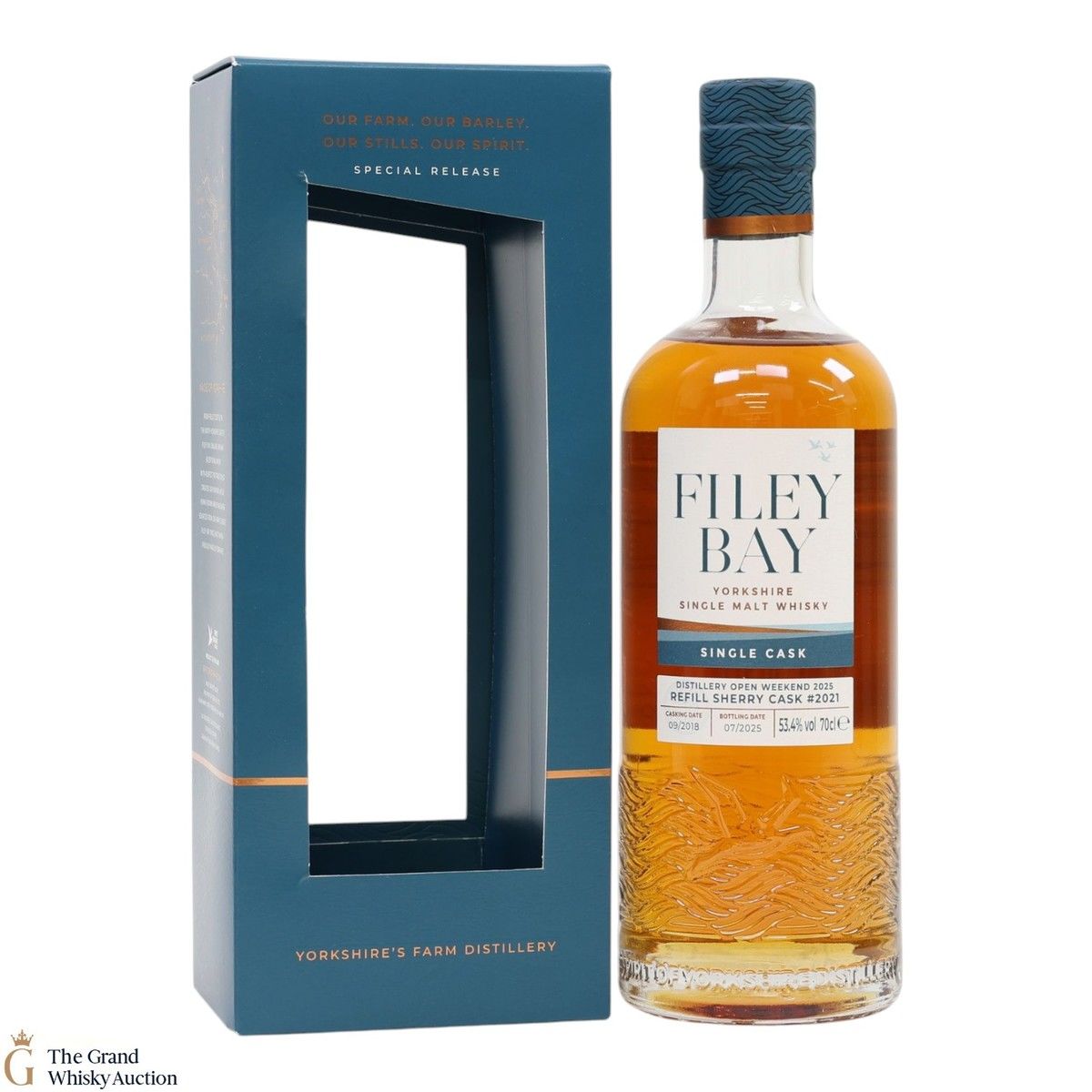 Filey Bay - 2018 - Single Cask - Refill Sherry Cask #2021 - Distillery Open Weekend 2025 53.4%