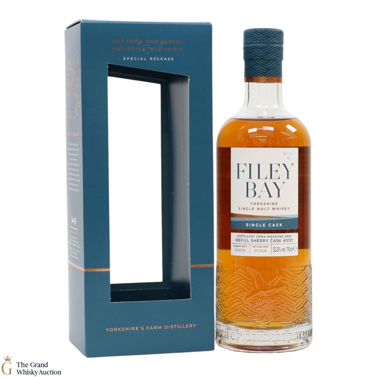 Filey Bay - 2018 - Single Cask - Refill Sherry Cask #3121 - Distillery Open Weekend 2025 52.5%