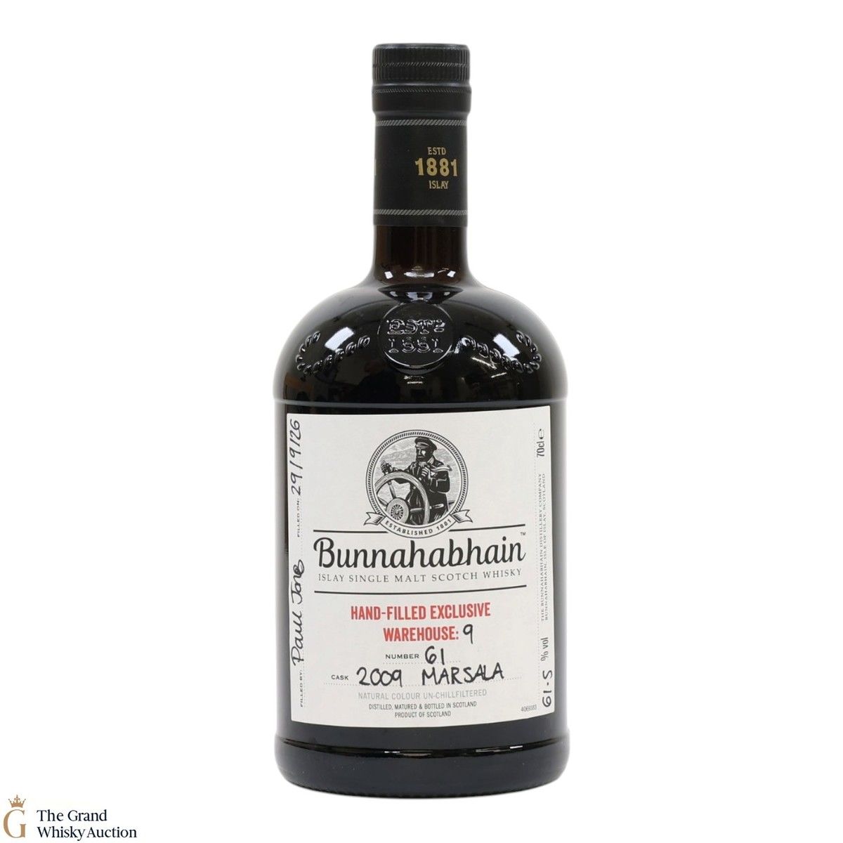 Bunnahabhain - 2009 - Hand-Filled Exclusive Warehouse 9 Marsala Cask #61