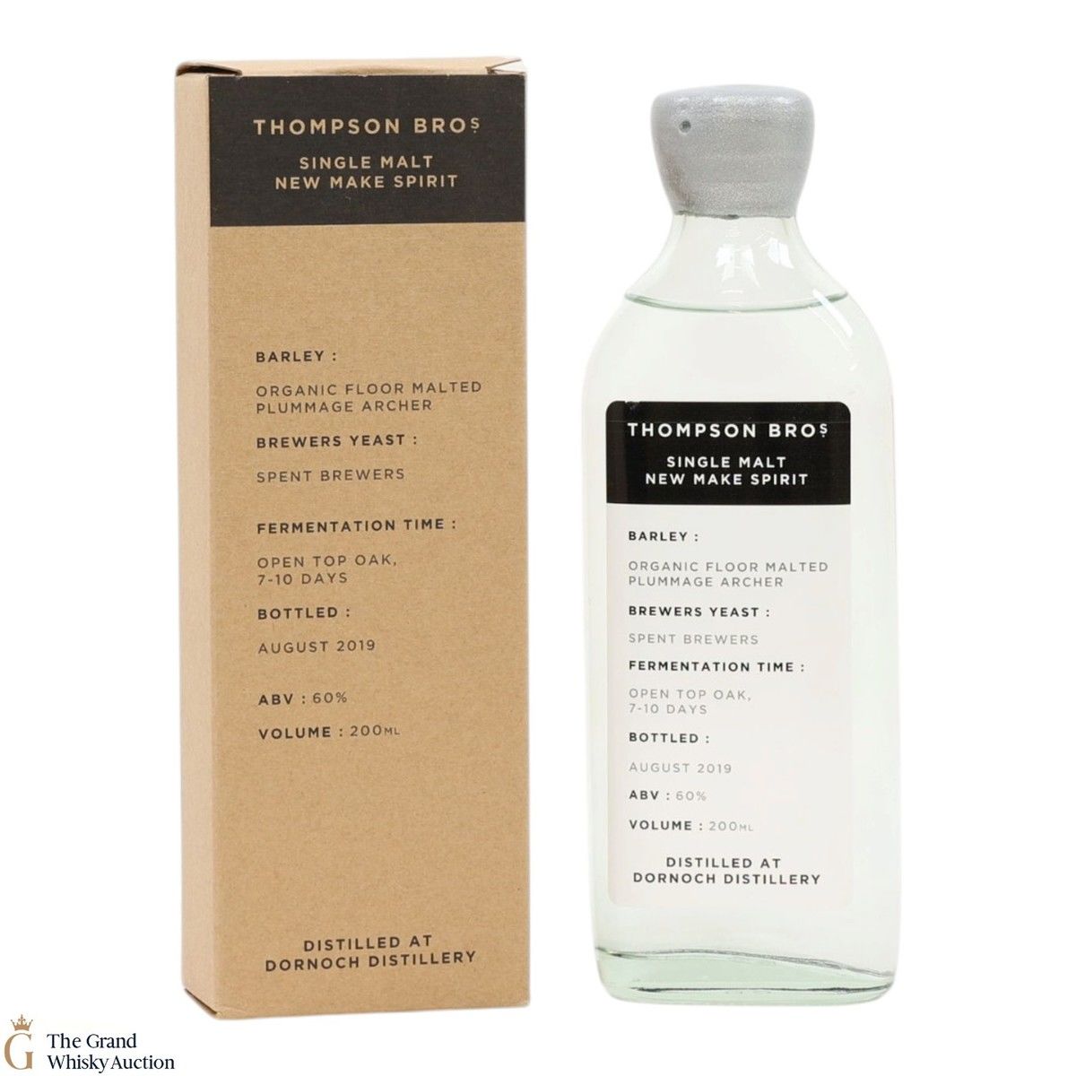 Thompson Bros - Single Malt New Make Spirit - Organic Floor Malted Plumage Archer (20cl)