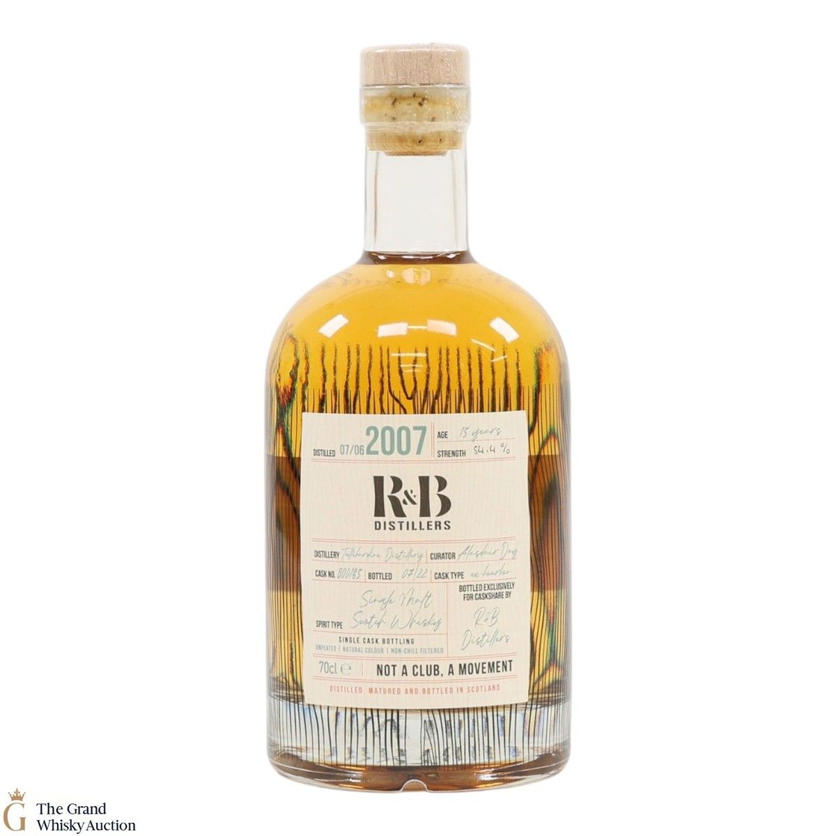 Tullibardine - 15 Year Old 2007 - Single Cask #800165 - R&B Distillers