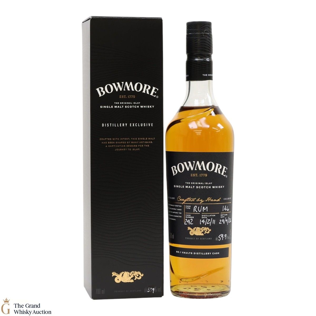 Bowmore - 2011 - Distillery Exclusive No.1 Vaults Distillery Cask - Rum Cask #146 - 59.9%