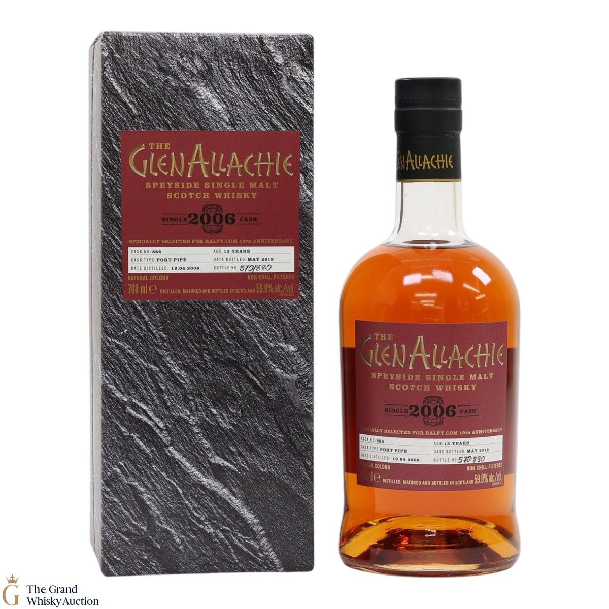 Glenallachie - 13 Year Old 2006 - Single Cask #866 - Ralfy 10th Anniversary