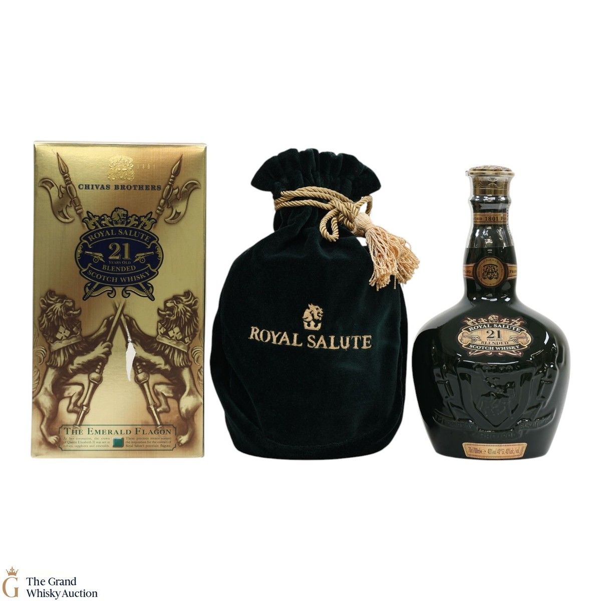 Chivas - Royal Salute - 21 Year Old - Emerald Flagon