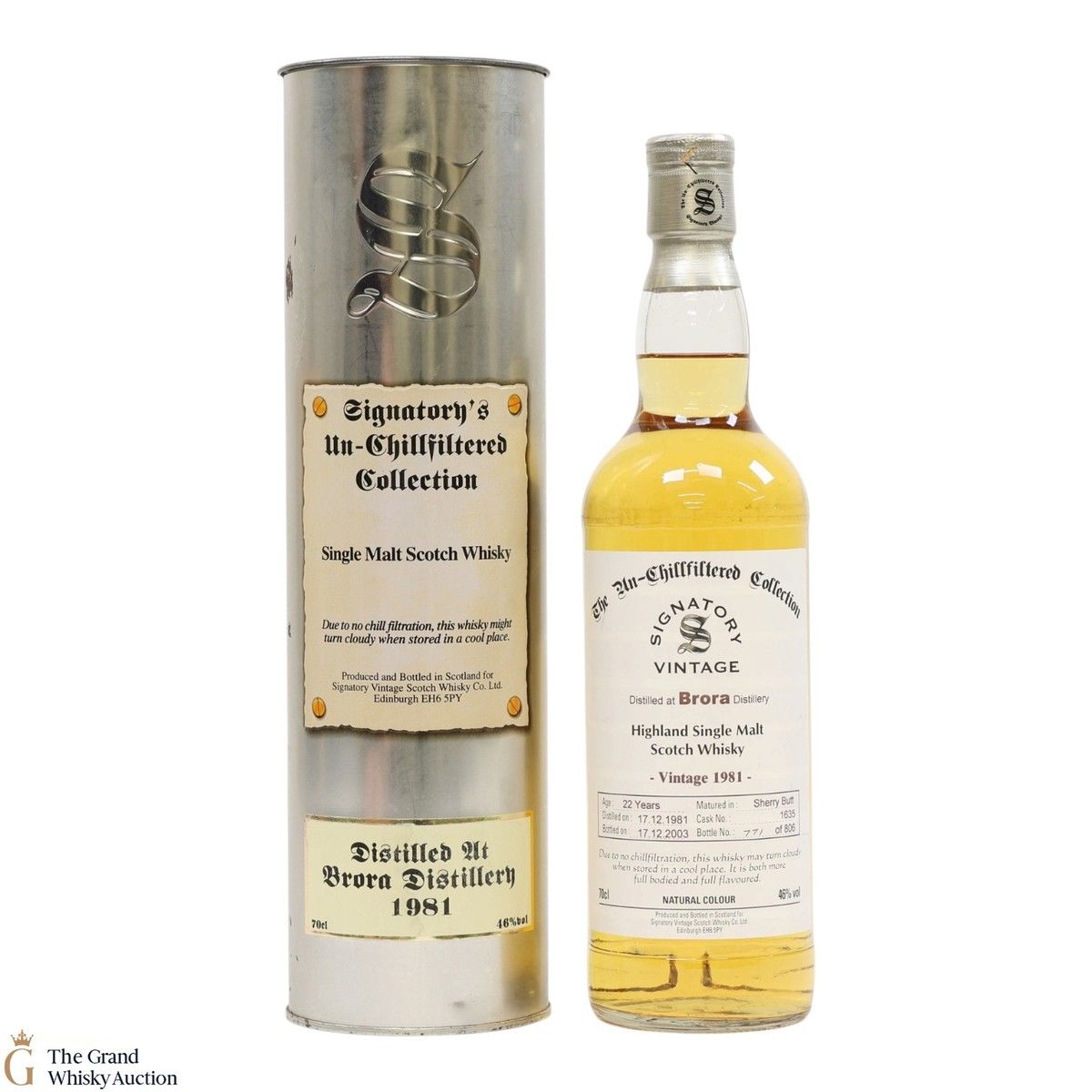 Brora - 22 Year Old 1981 - Sherry Butt #1635 - Un-Chillfiltered Collection