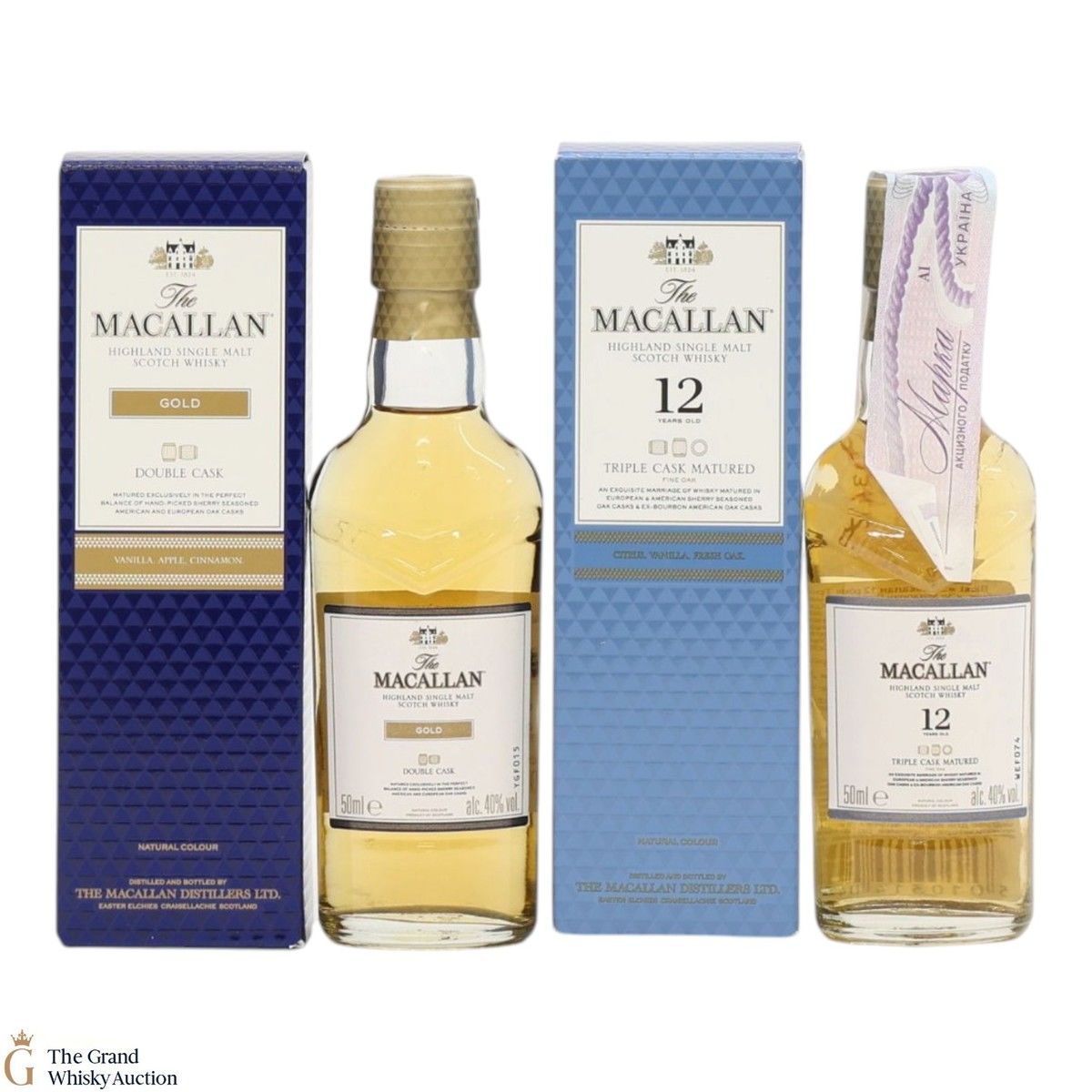 Macallan - Gold Double Cask & 12 Year Old Triple Cask (2x5cl)