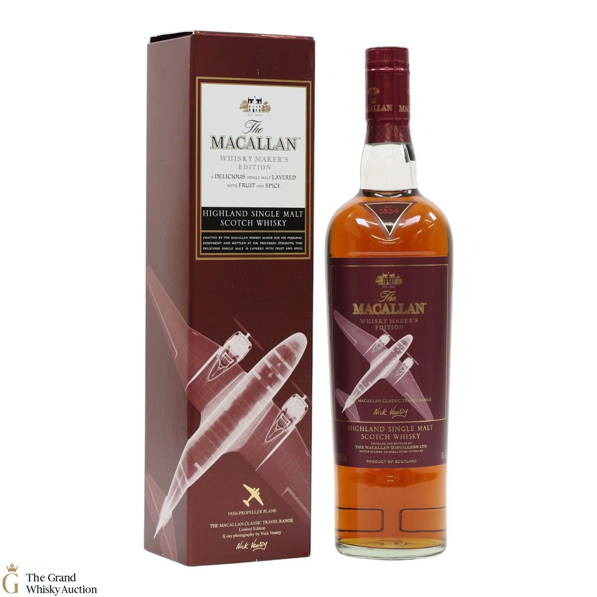 Macallan - Whisky Maker's Edition - Classic Travel Range 1930s Propeller Plane