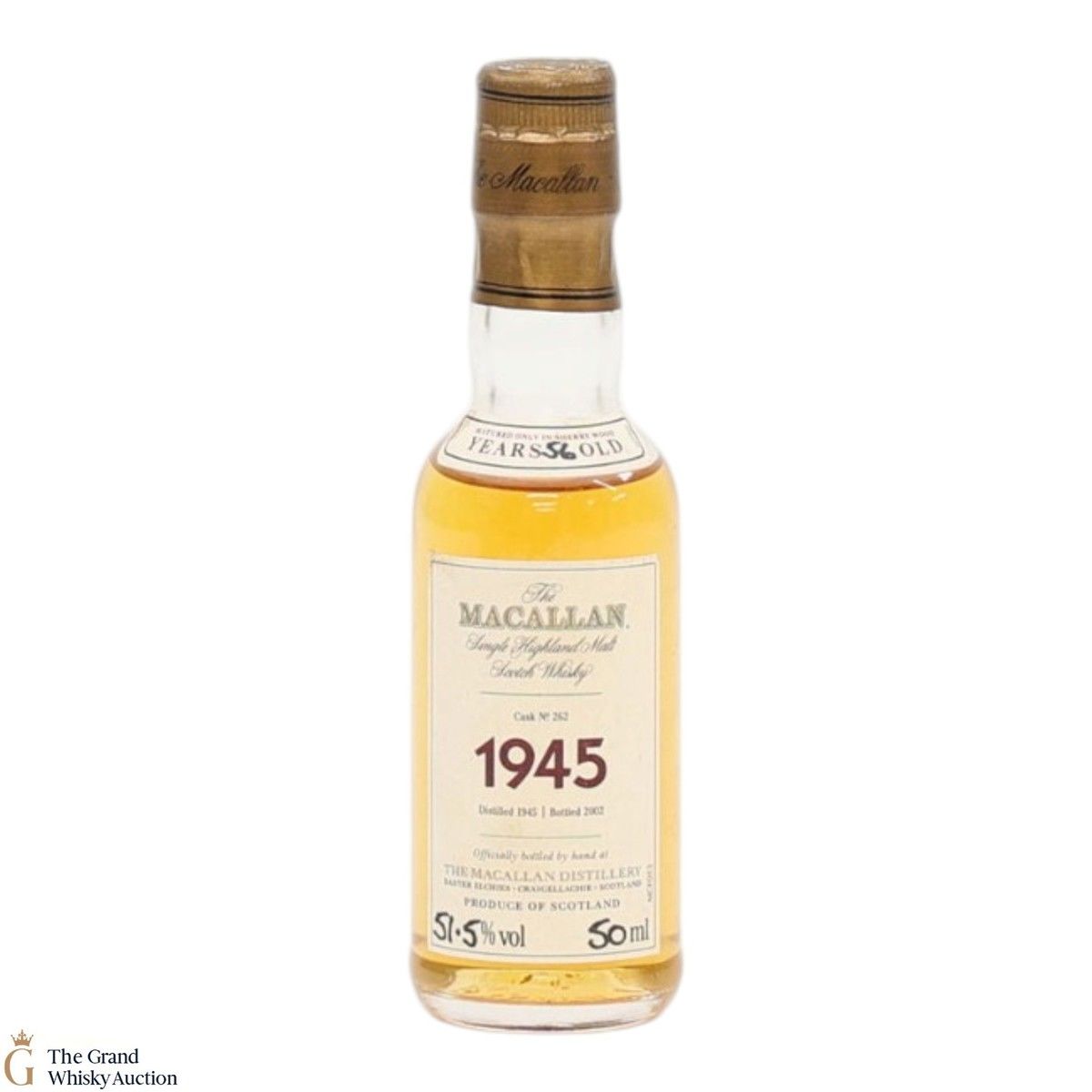 Macallan - 56 Year Old 1945 - Fine and Rare #262 (5cl)