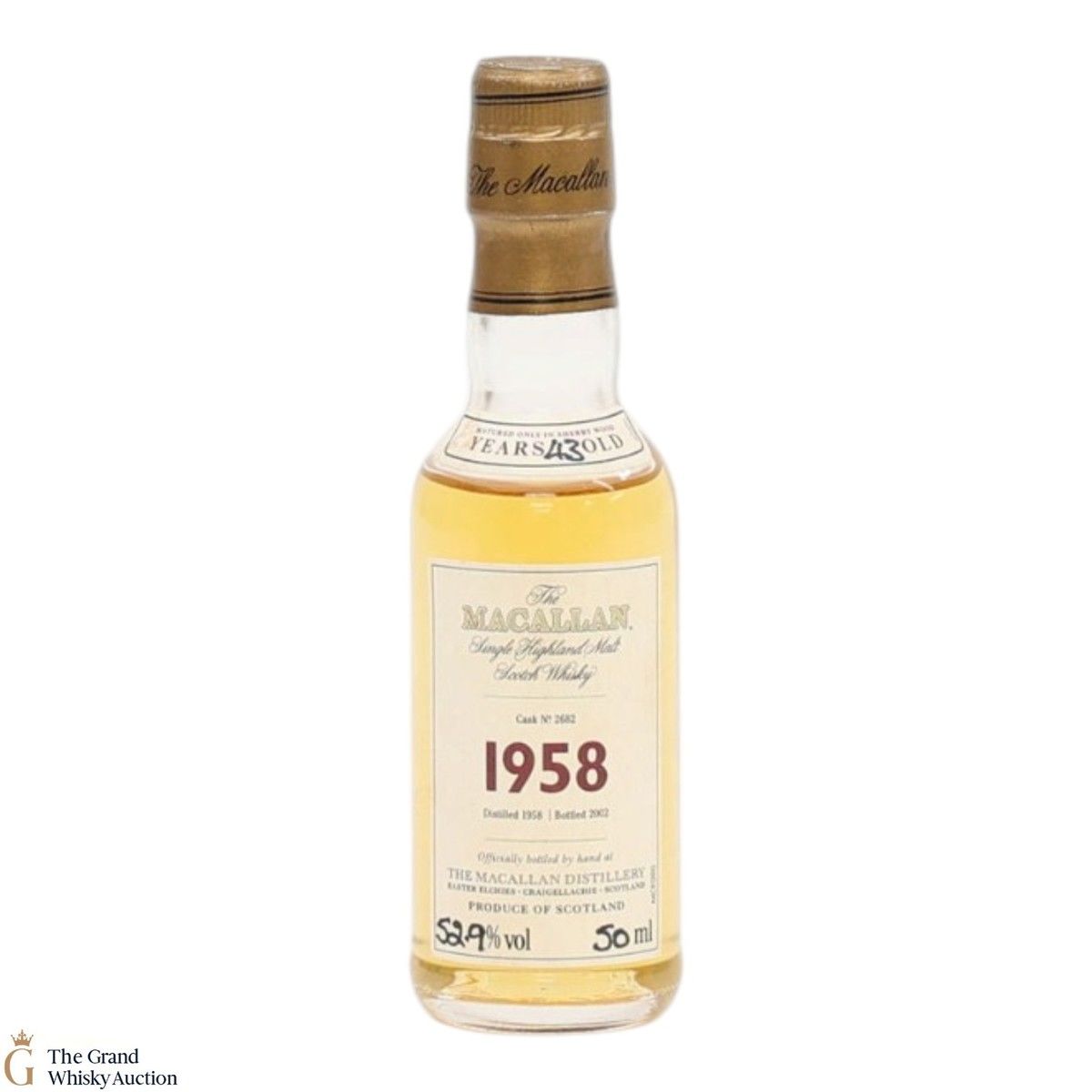 Macallan - 43 Year Old 1958 - Fine and Rare #2682 (5cl)